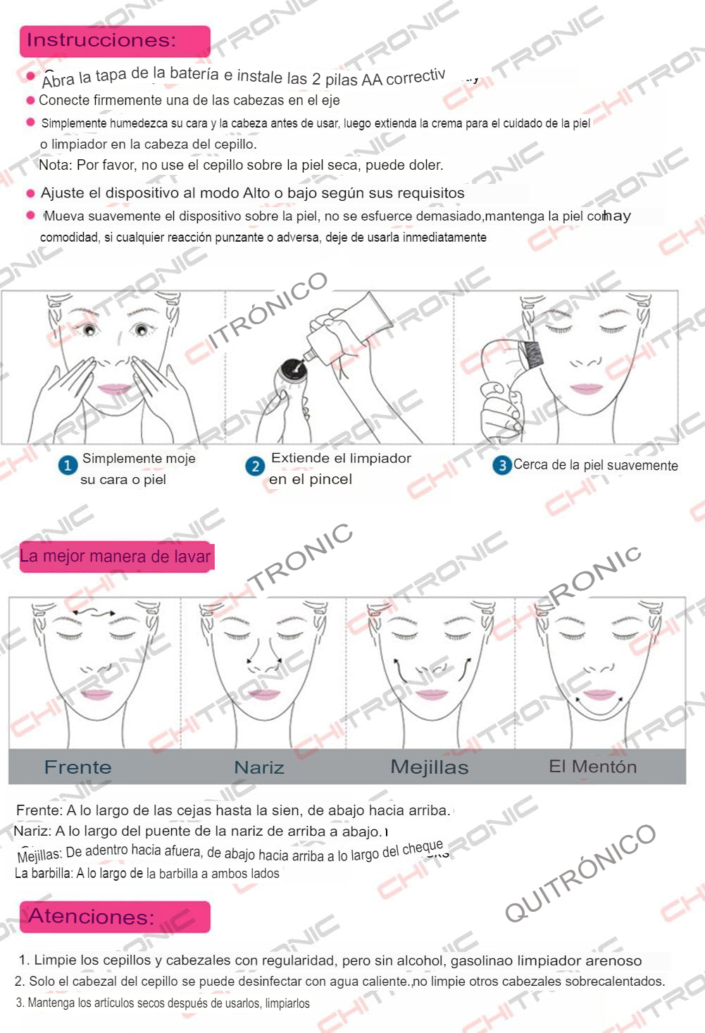 Limpiador facial 5 en 1 model: PD-009™