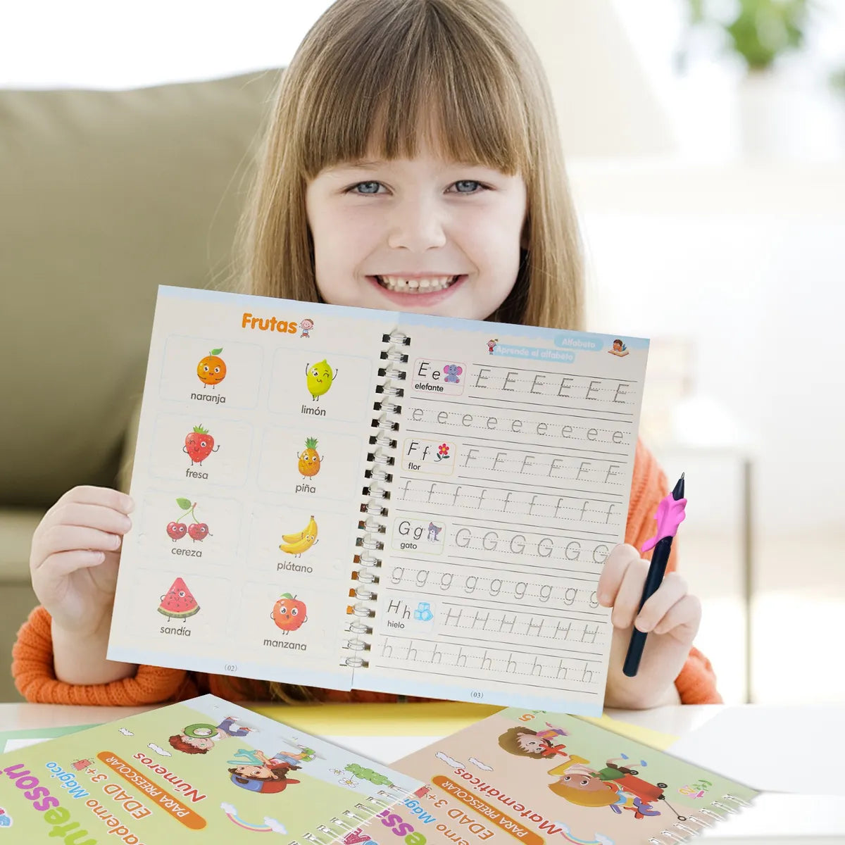 🧠 SmartKids™ Set de 4 cuadernos con tinta que desaparece +REGALO Pizarra