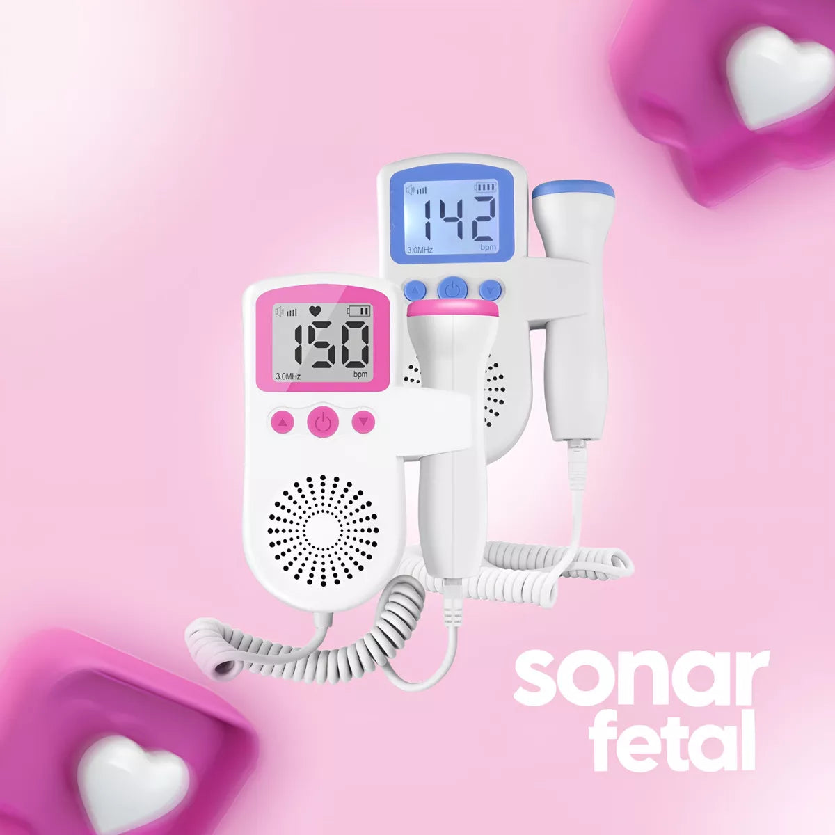 Monitor doppler Escucha los latidos de tu bebe desde la comodidad de tu casa.