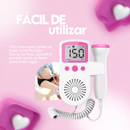 Monitor doppler Escucha los latidos de tu bebe desde la comodidad de tu casa.
