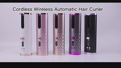 Rizador automático de pelo  con pantalla LCD y 6 temperaturas portatil.