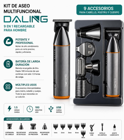 Abejon DALING 9 en 1 — Kit Completo para Hombre